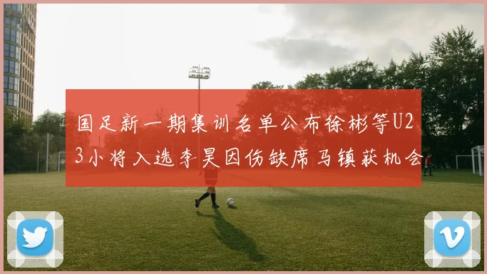 国足新一期集训名单公布徐彬等U23小将入选李昊因伤缺席马镇获机会
